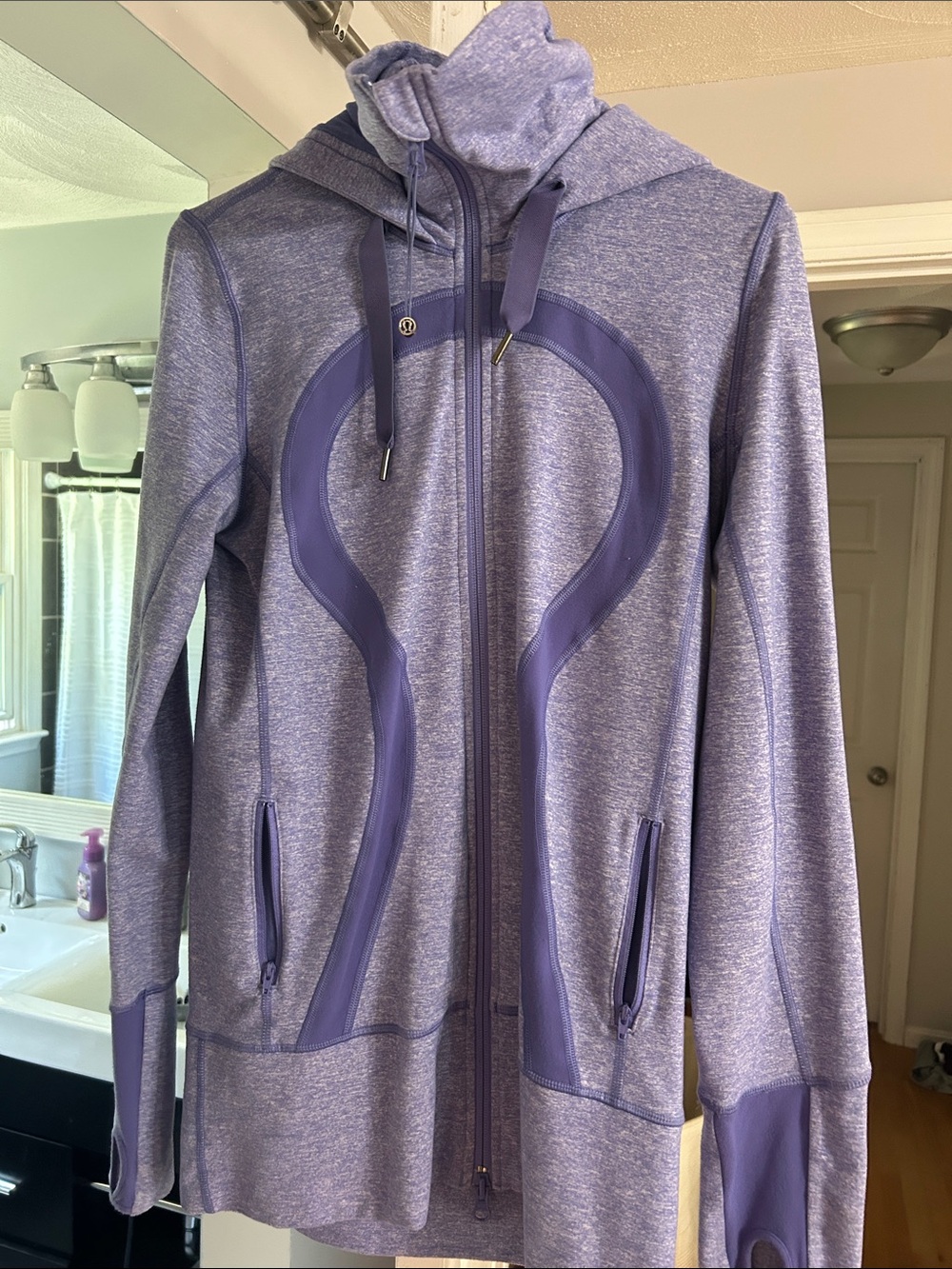lululemon athletica Heather Lavender Full-Zip Hooded Jacket